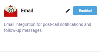 Email Enabled Successfully