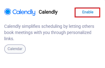 Enable Calendly integration