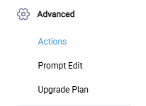 Actions Tab